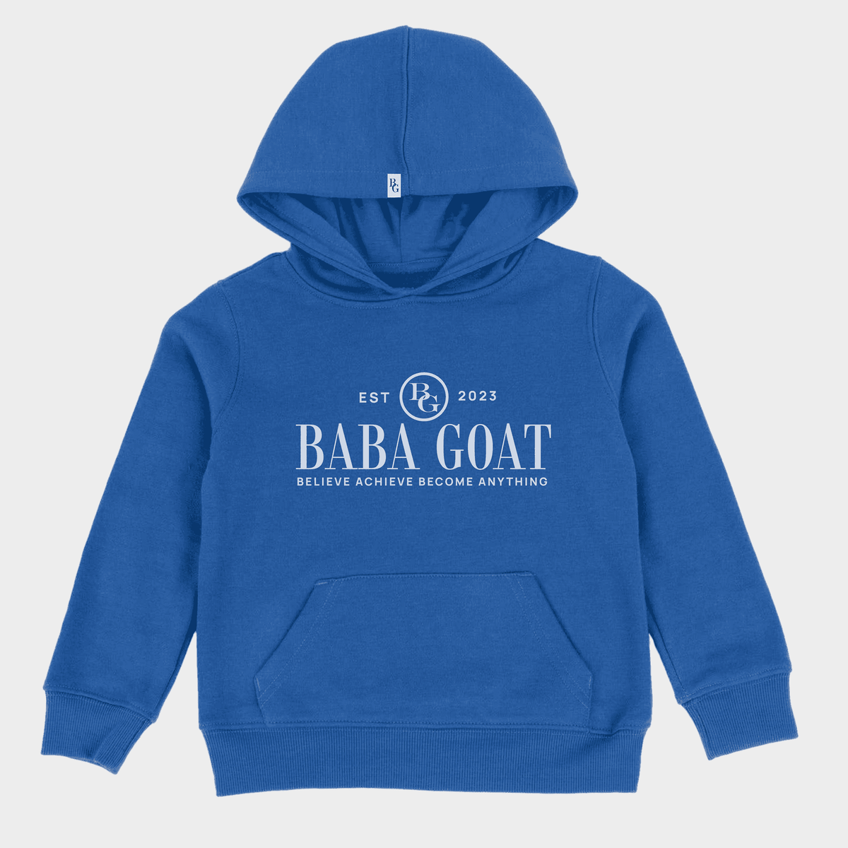 Back view of durable kids luxury streetwear sweatshirt