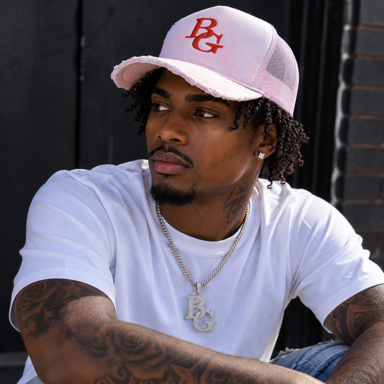 BABA GOAT Distressed Urban Trucker Cap – 3D Puff Embroidered Snapback