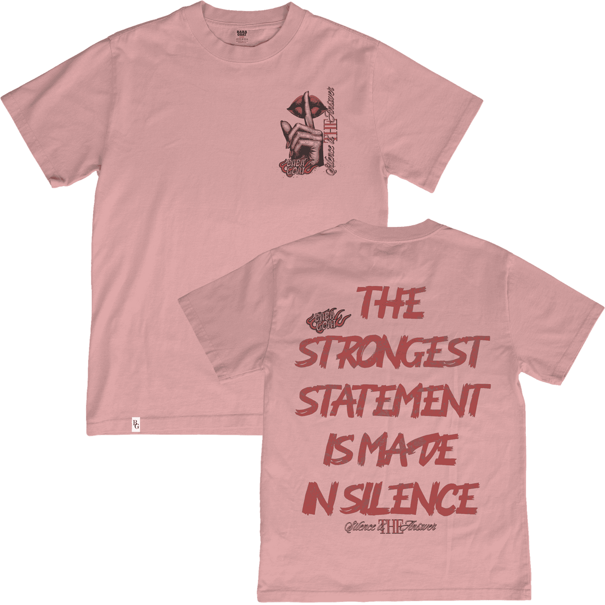 "Silence" T-Shirt - BABA GOAT LTD