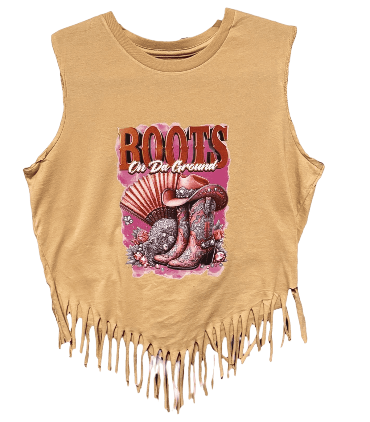 Pink Boots (2 for $35) Fringe Top