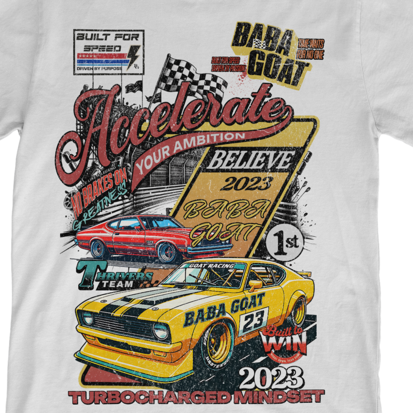 Accelerate Your Ambition Vintage Racing Tee