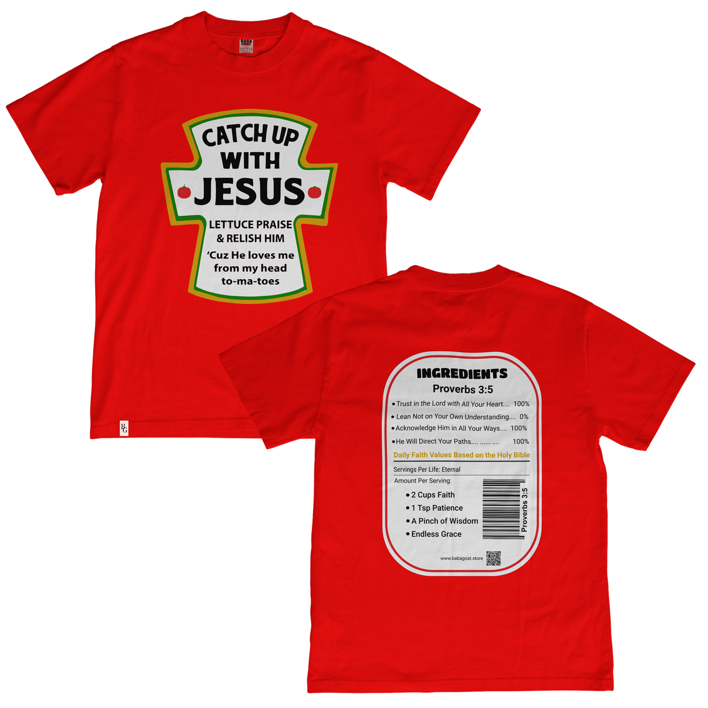 Catchup with Jesus Christian Streetwear Tee