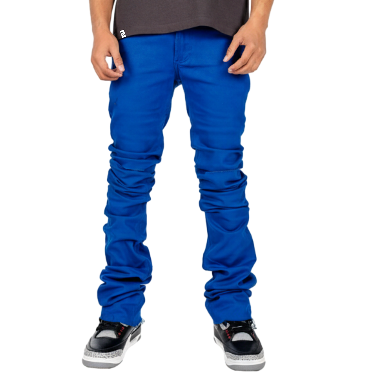 Stacked Skinny Flared Jeans