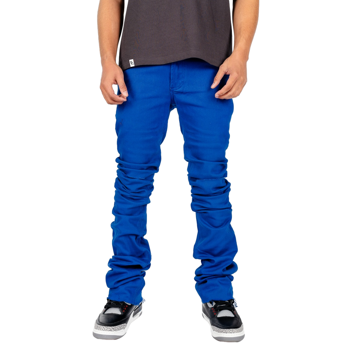 Stacked Skinny Flared Jeans