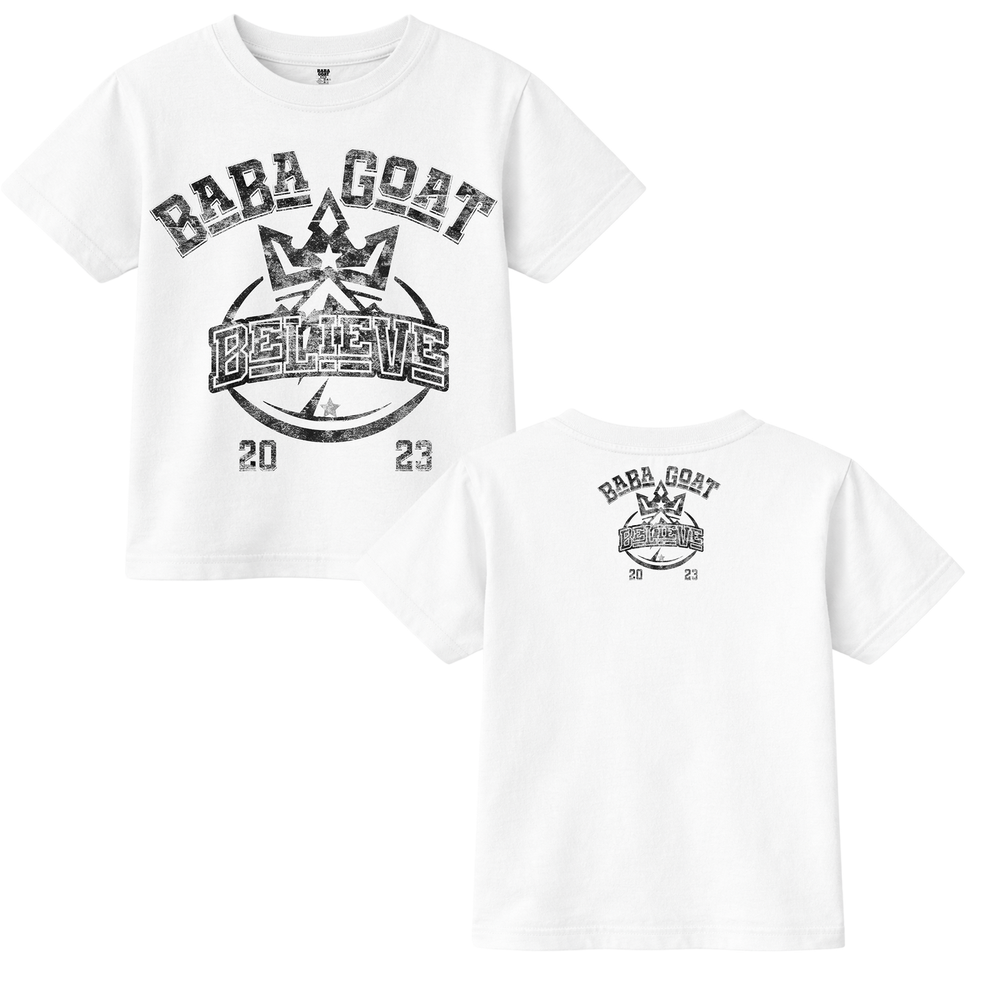 BABA GOAT “Future GOAT – Believe” Vintage Youth Heavyweight Tee