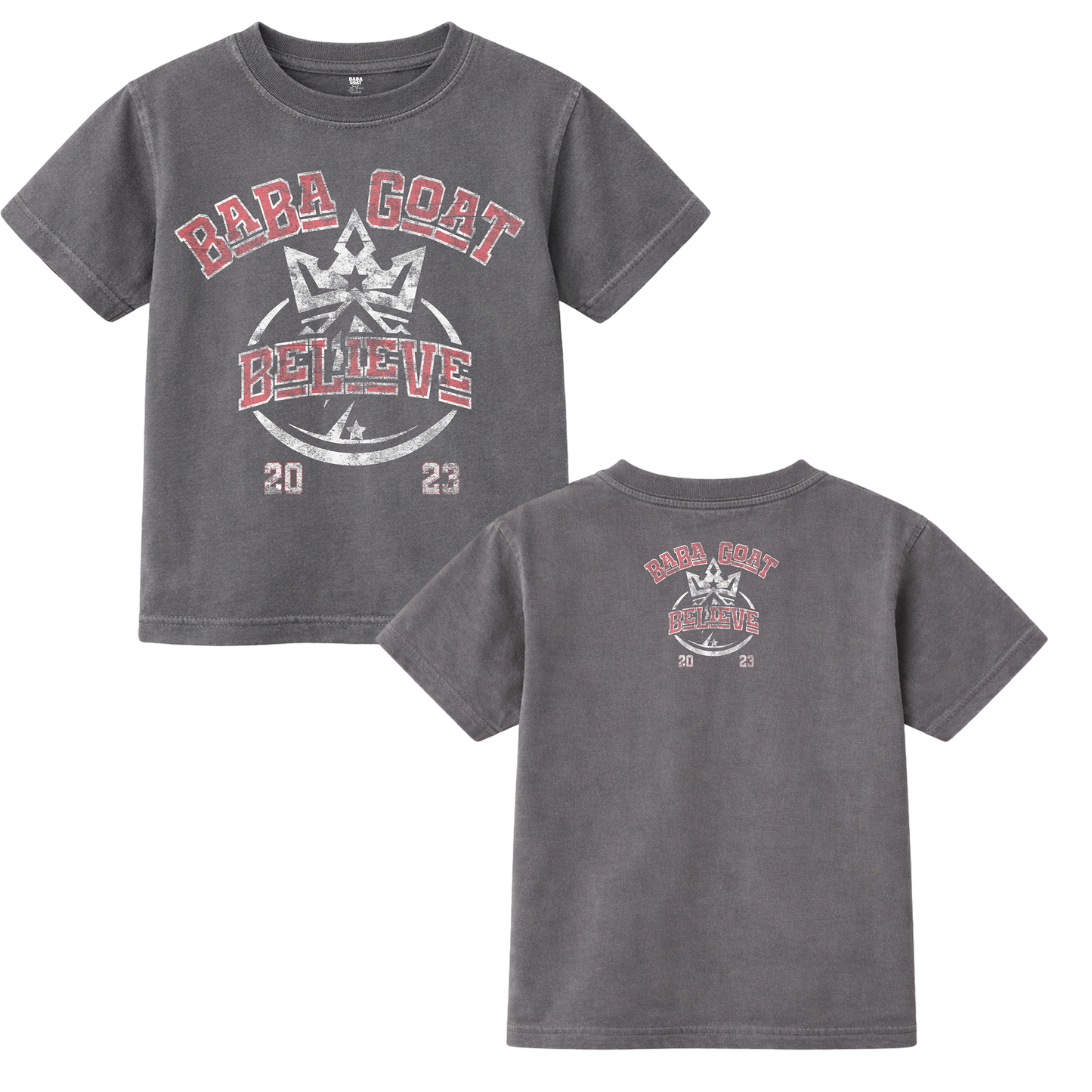 BABA GOAT “Future GOAT – Believe” Vintage Youth Heavyweight Tee
