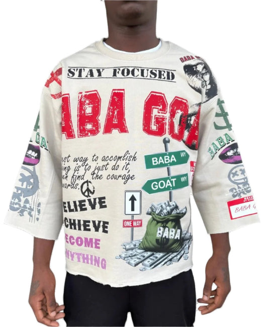 BG Message Cropped Sweater shirt