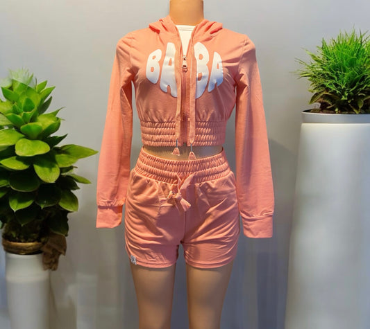 F/Terry Hoodie & Shorts Set