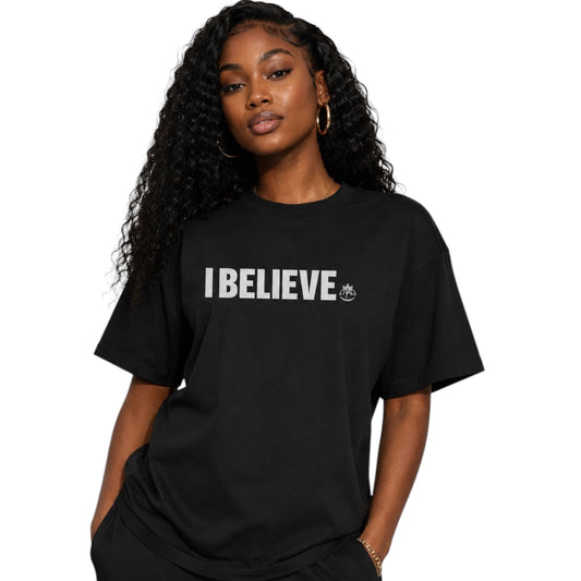 I BELIEVE Streetwear| Heavyweight T-Shirt – BABA GOAT