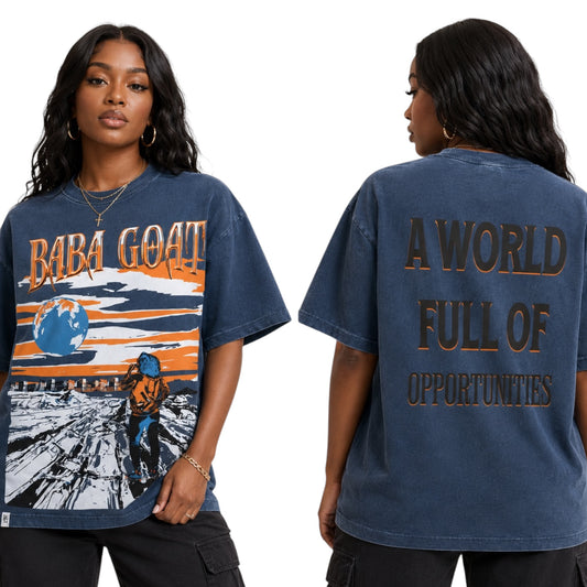 BABA GOAT “World Full of Opportunities” Unisex T-Shirt