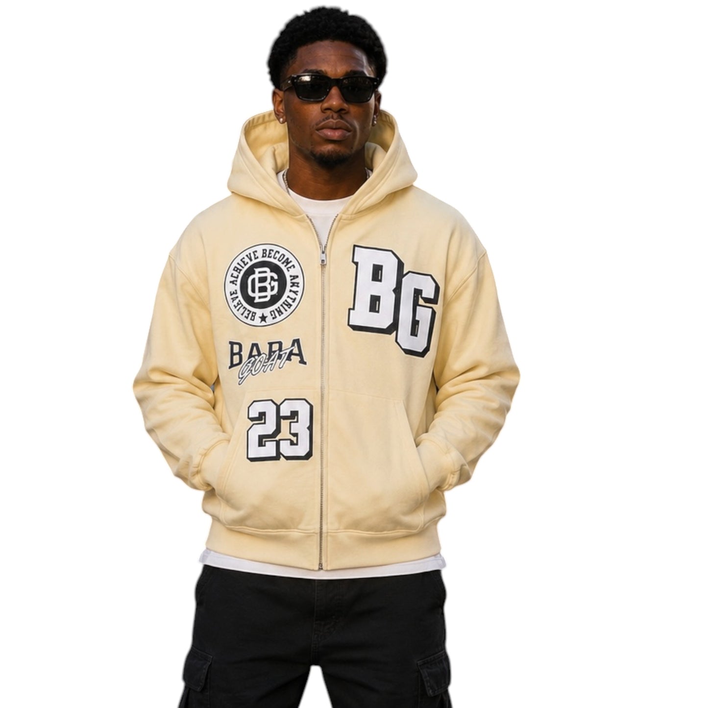 BG Heavyweight Streetwear Zip-Up Hoodie