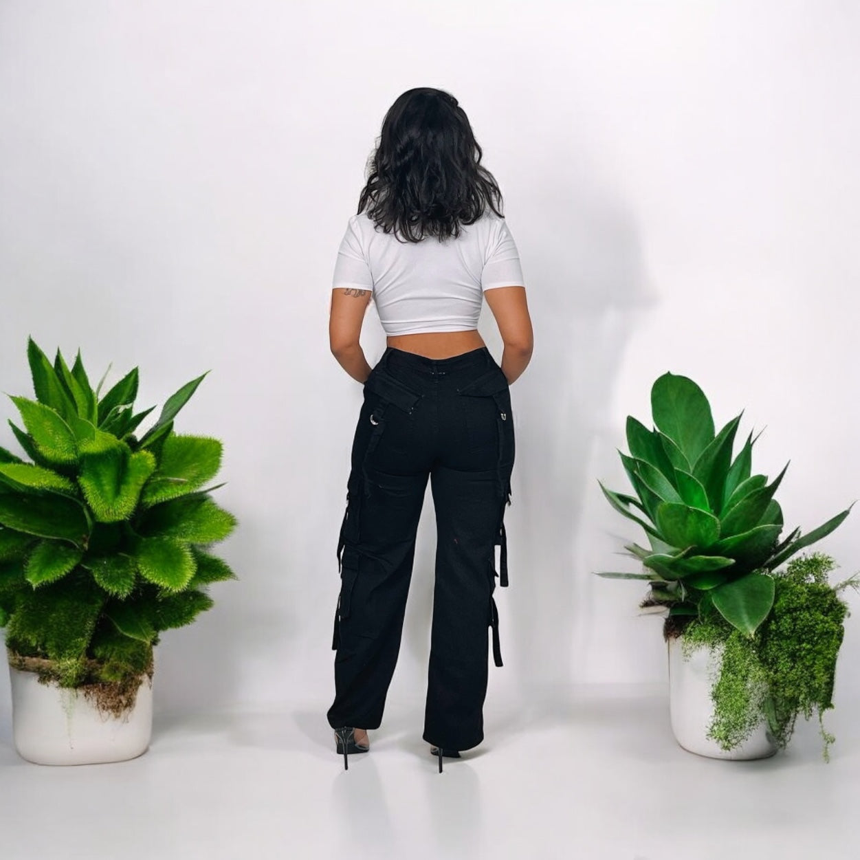 WMN TWILL MULTI POCKET PANTS