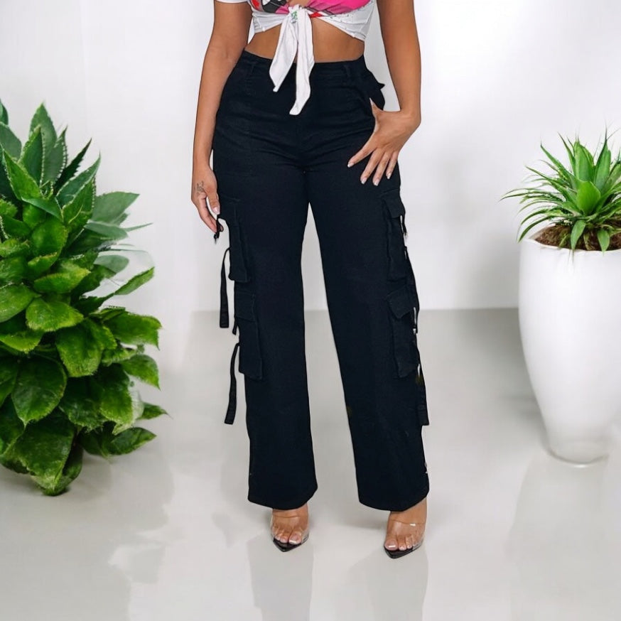 WMN TWILL MULTI POCKET PANTS