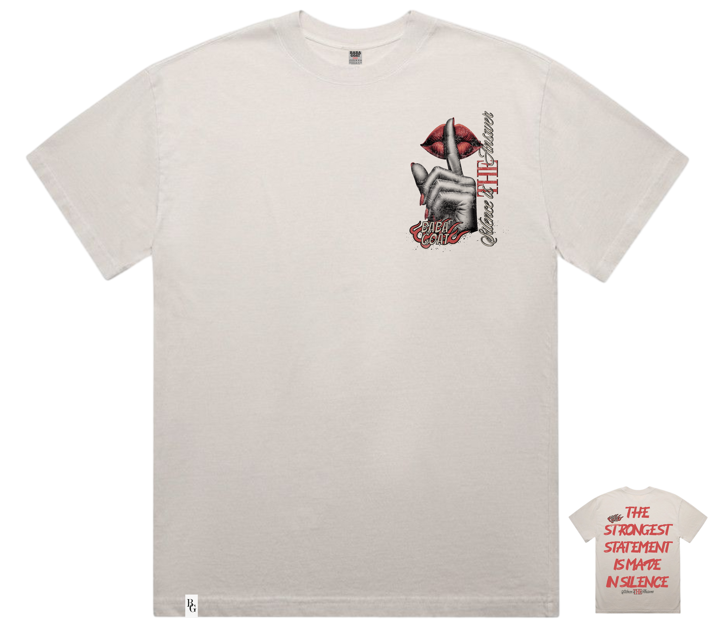 "Silence"  Heavyweight T-Shirt