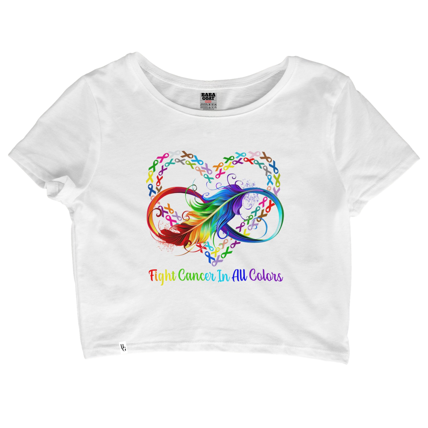 Cancer Awareness All Color Crop Top
