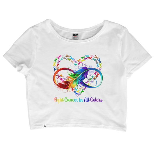 Cancer Awareness All Color Crop Top