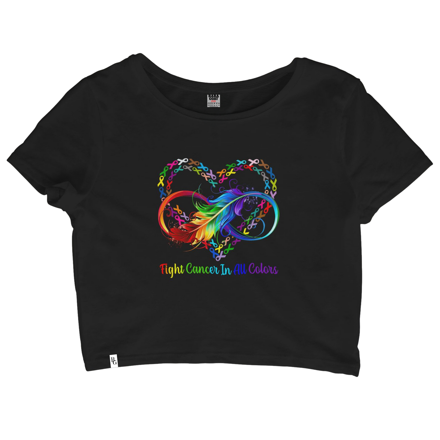 Cancer Awareness All Color Crop Top