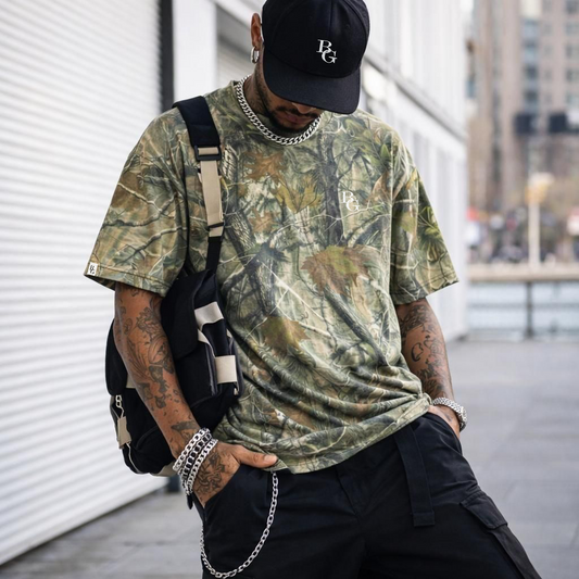 Boxy Heavyweight Oversized Camo Tee