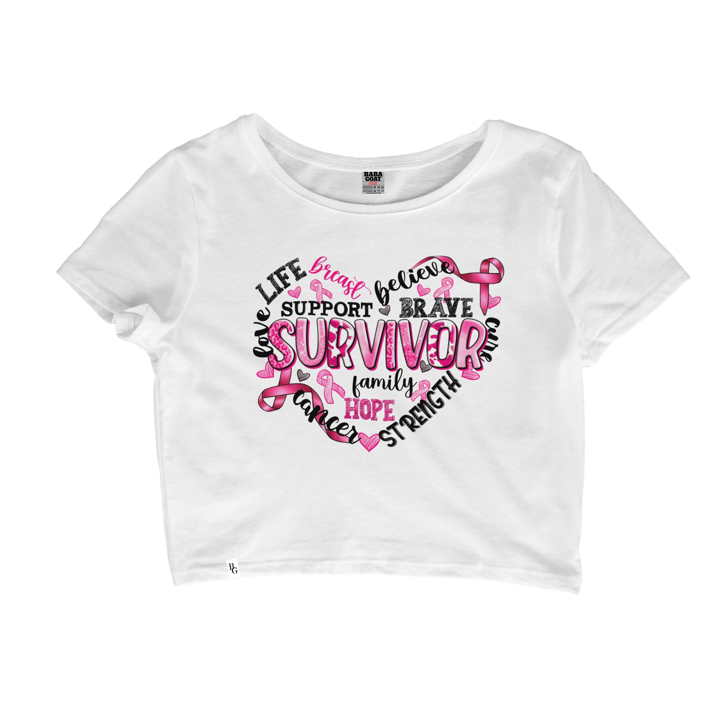 Cancer Awareness Survivor Crop Top