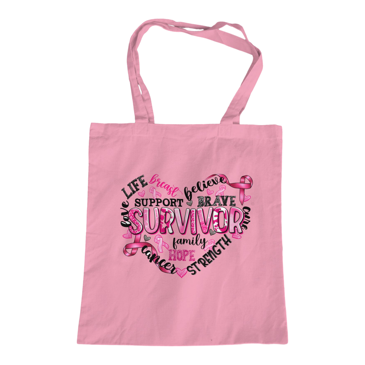 Cancer Awareness Canvas Tote Bags