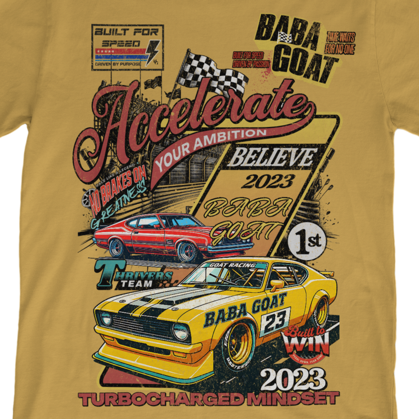 Accelerate Your Ambition Vintage Racing Tee