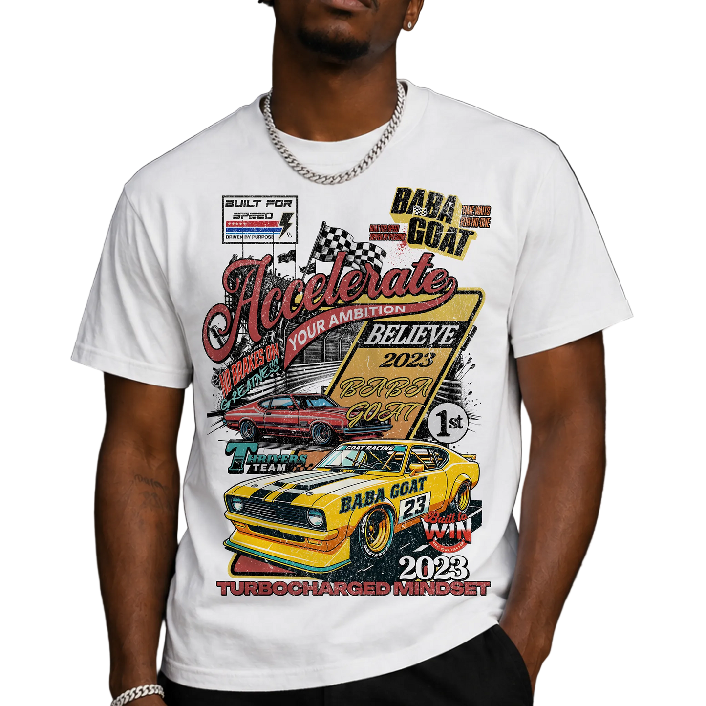 Accelerate Your Ambition Vintage Racing Tee