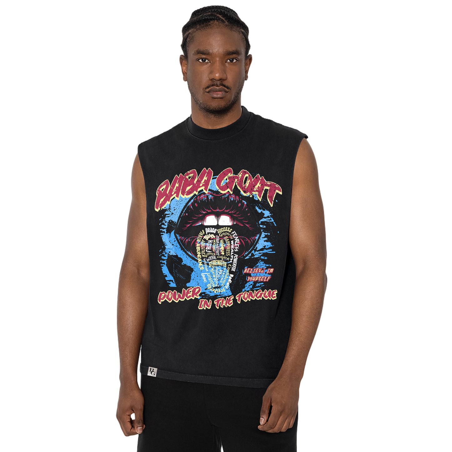 Power Graphic Tank Top – Sleeveless Streetwear | BABA GOAT