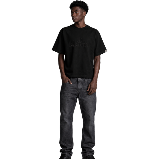 BABA GOAT Signature Embroidered Heavyweight Tee