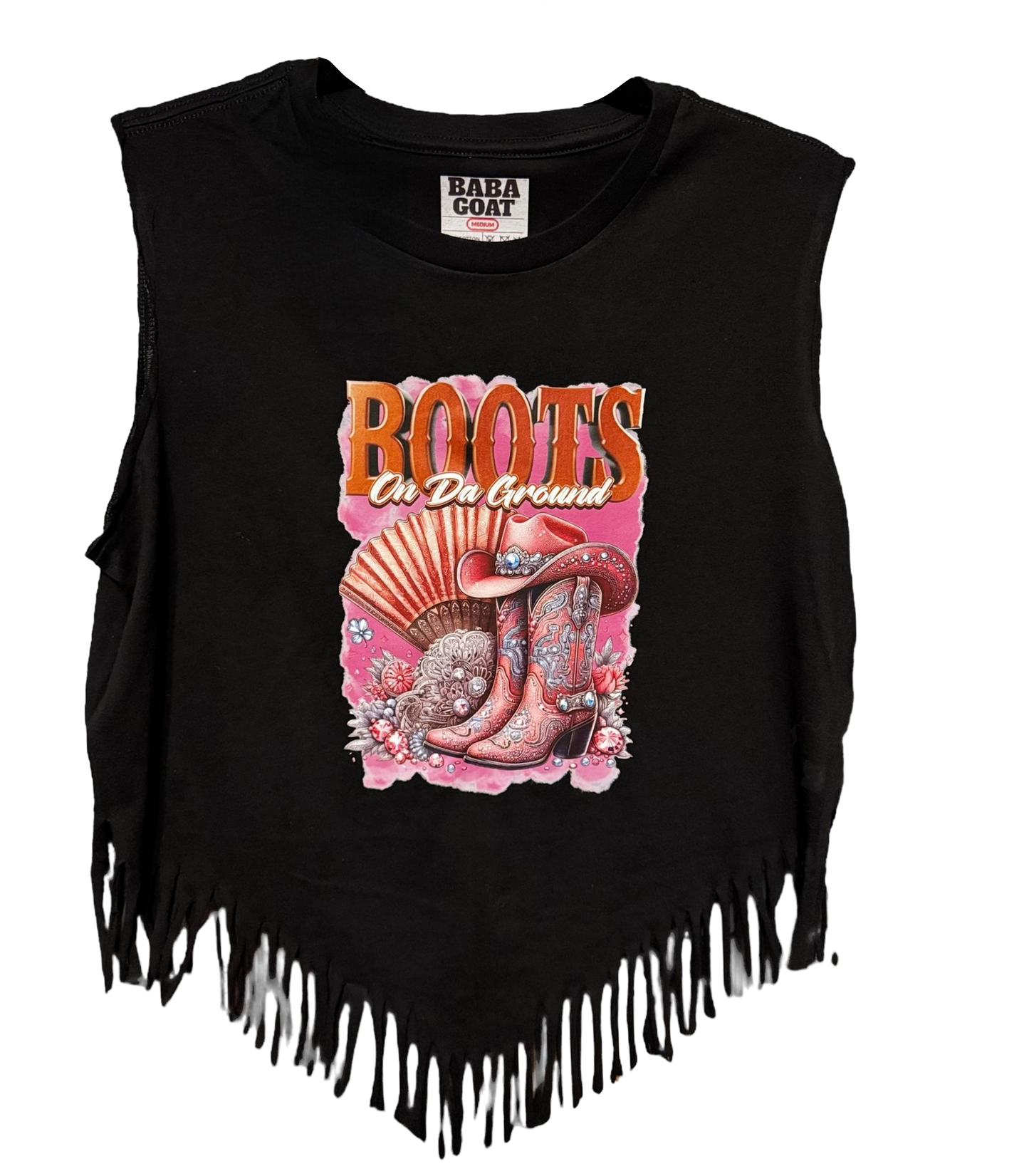Pink Boots (2 for $35) Fringe Top