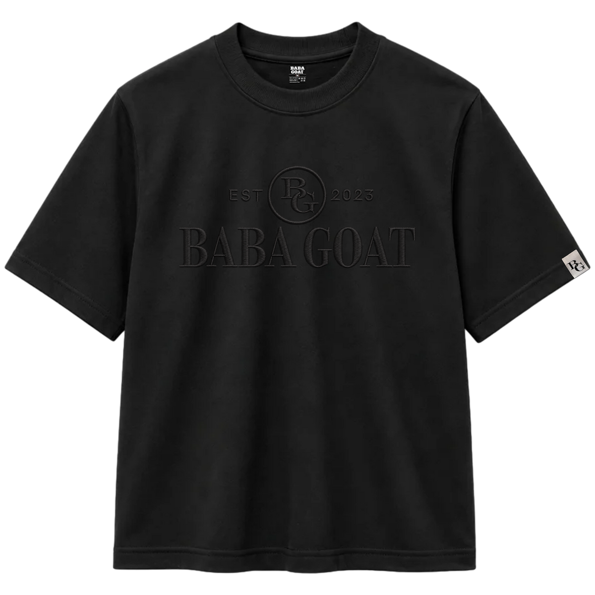 BABA GOAT Signature Embroidered Heavyweight Tee