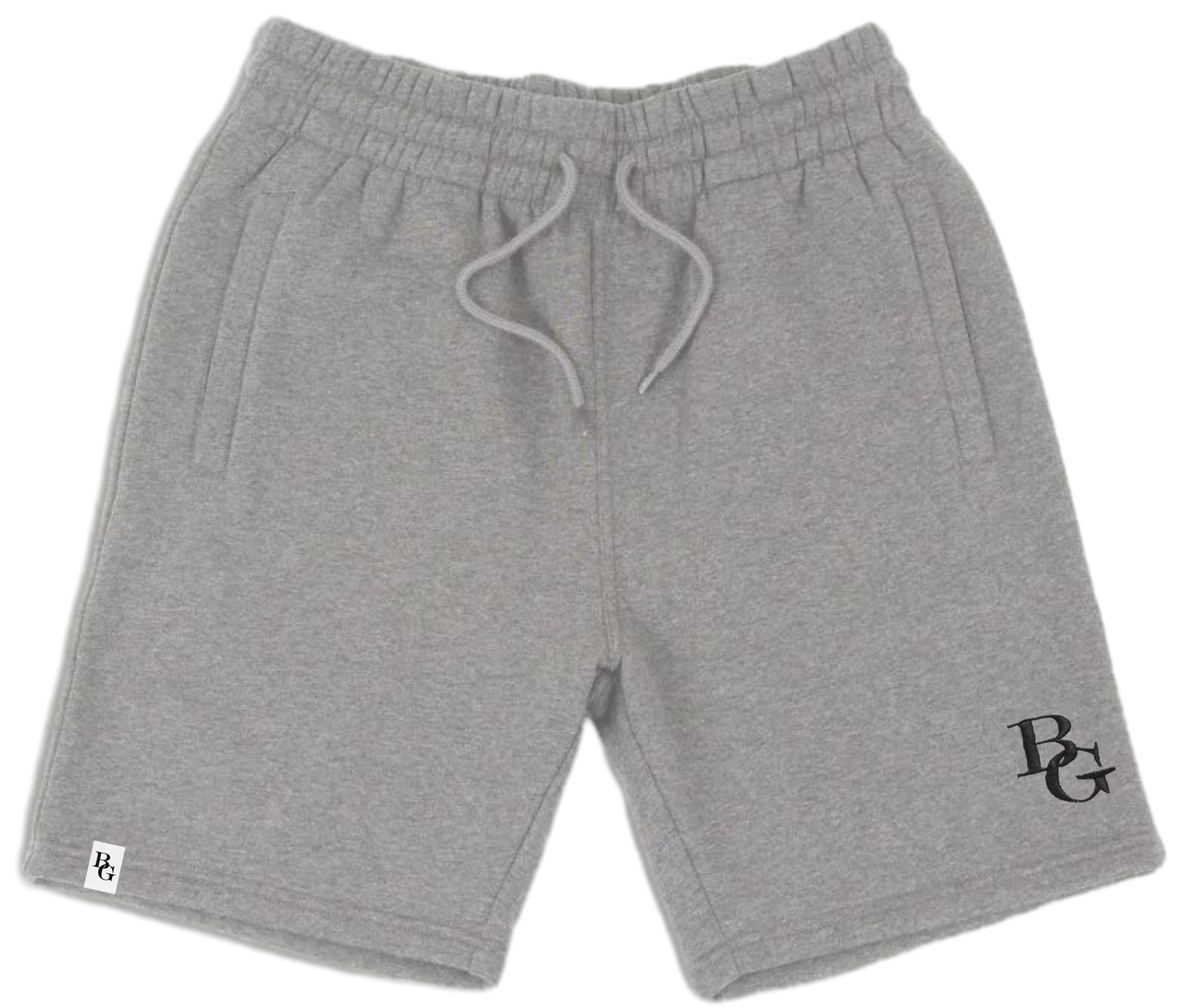 BLACK STITCH FLEECE SHORTS