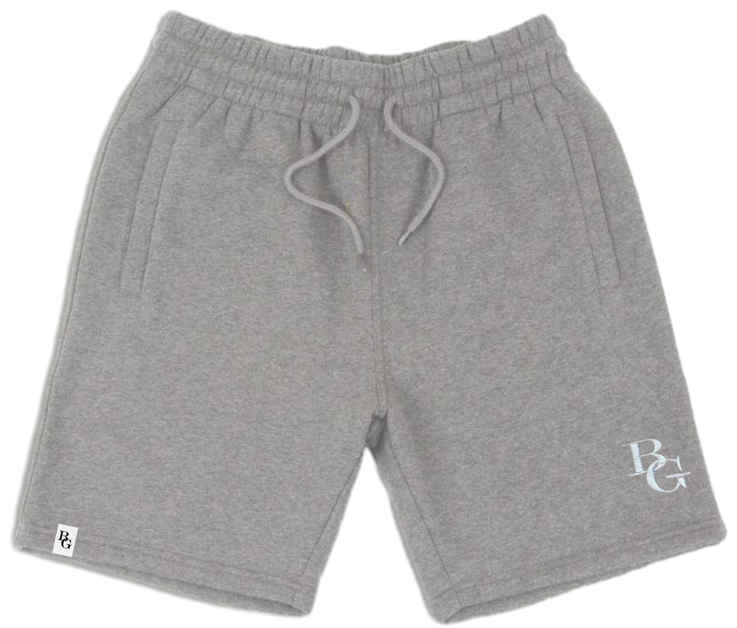 WHITE STITCH FLEECE SHORTS