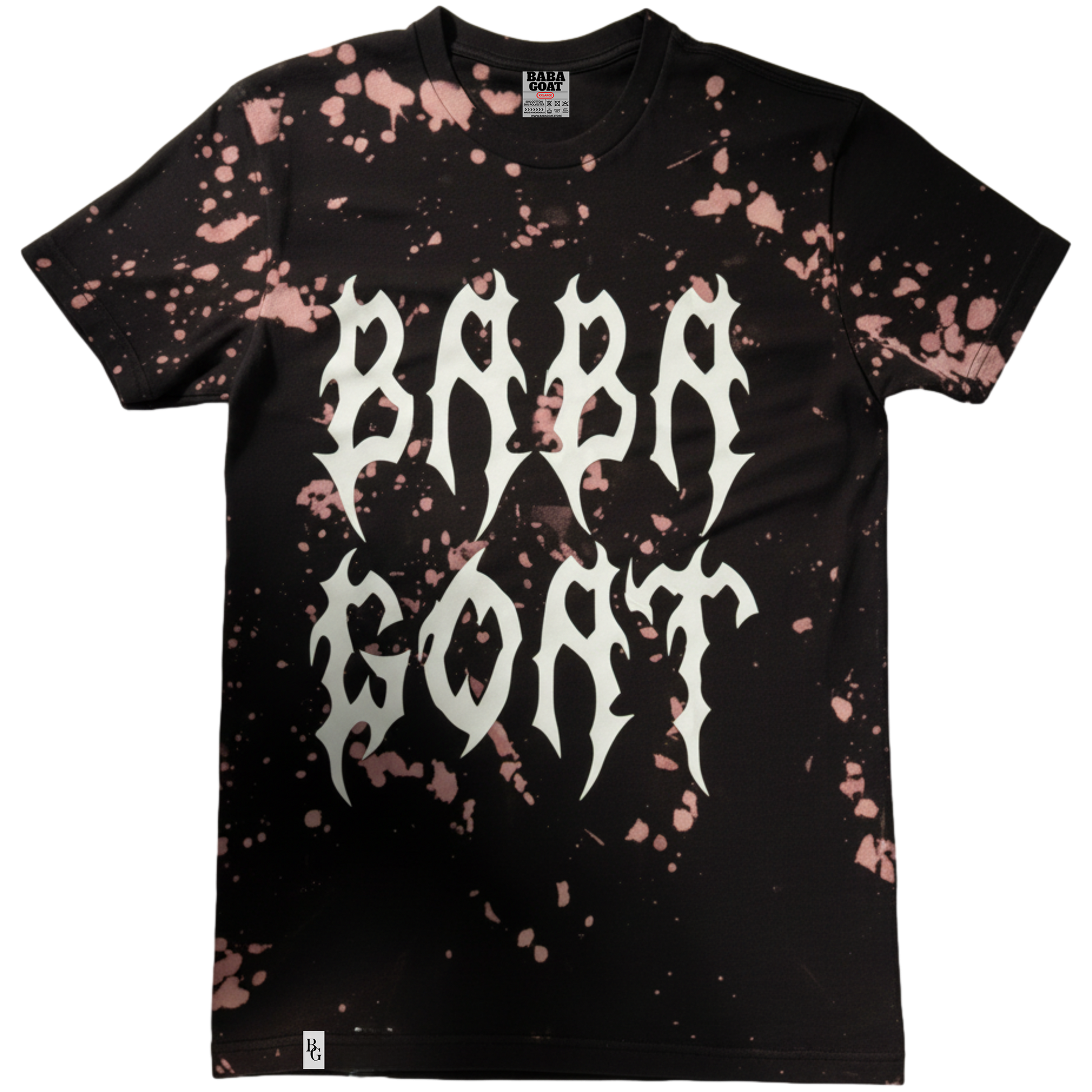 Exploratory Bleach Wash Streetwear T-Shirt