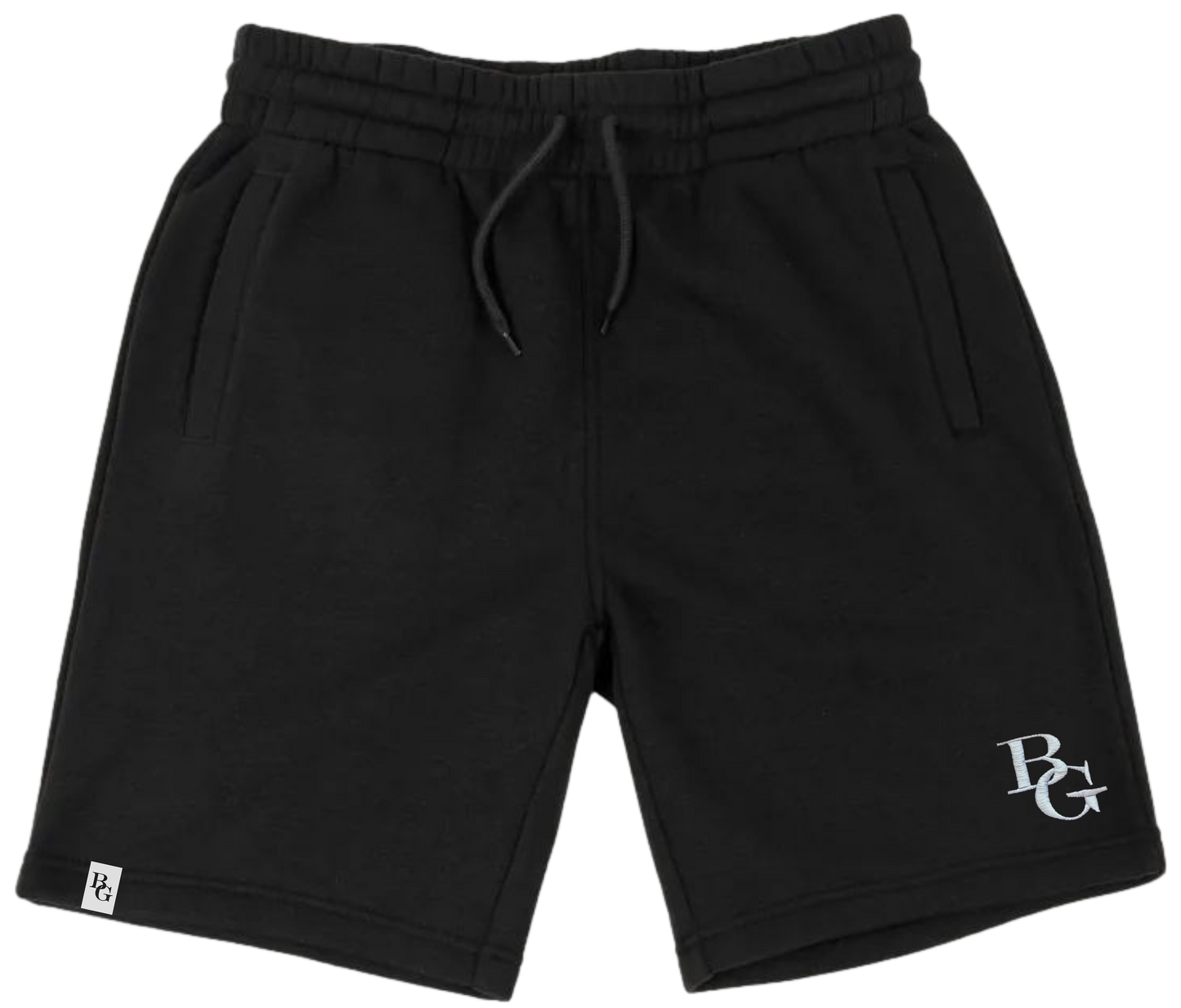 WHITE STITCH FLEECE SHORTS