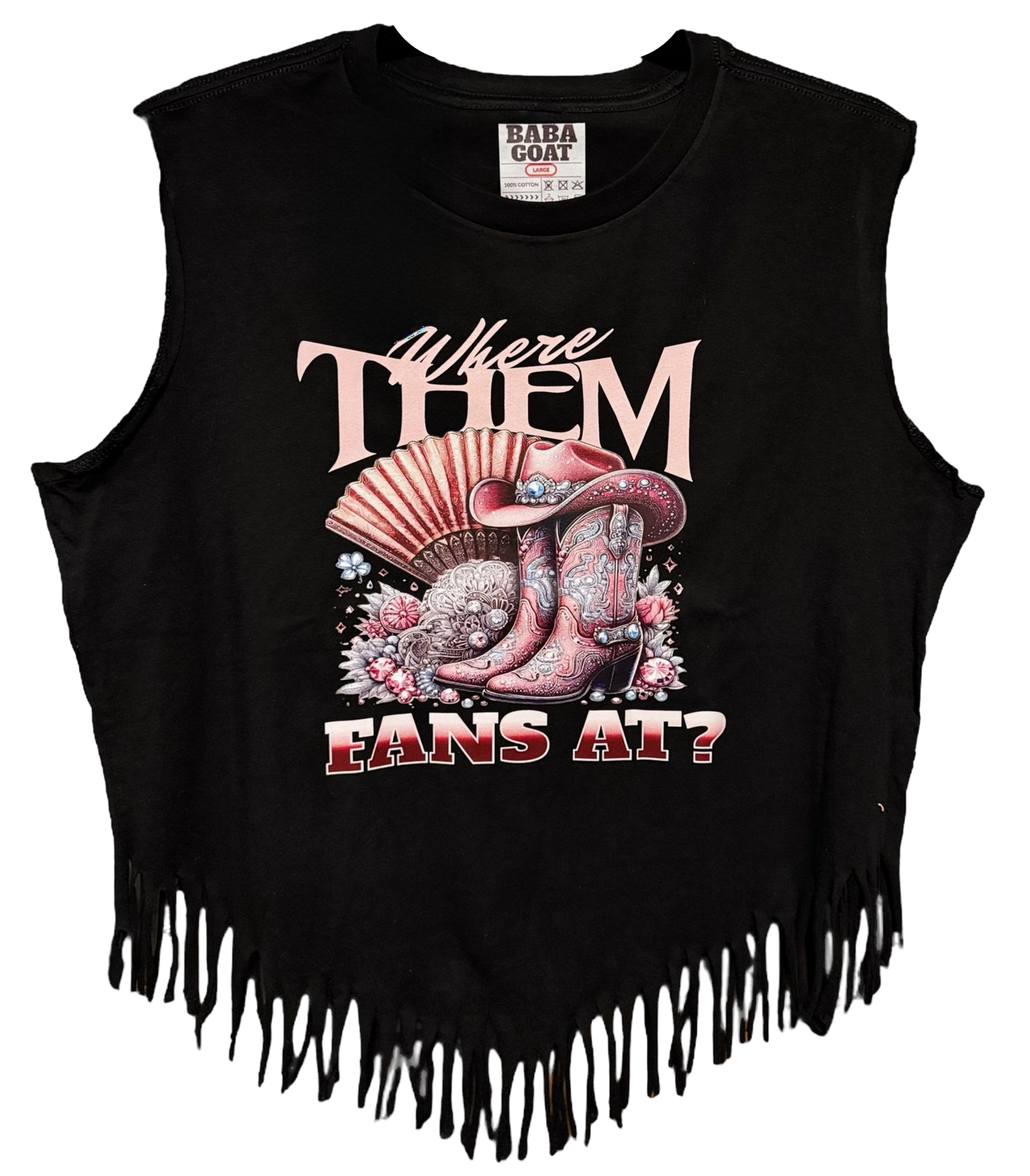 "Fans" Fringe Top                                                                                                                        (2 for $35)