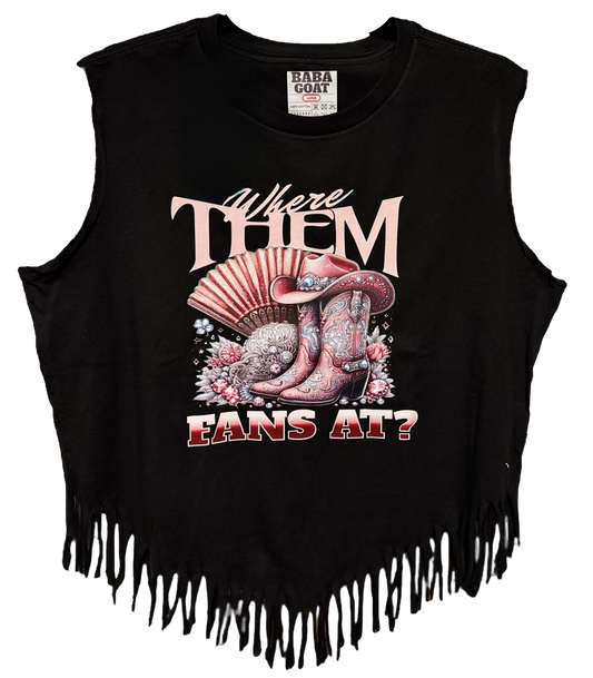 "Fans" Fringe Top                                                                                                                        (2 for $35)