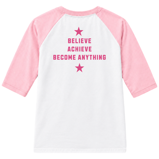 Greatness Academy 23 Youth Raglan Tee – Pink Edition