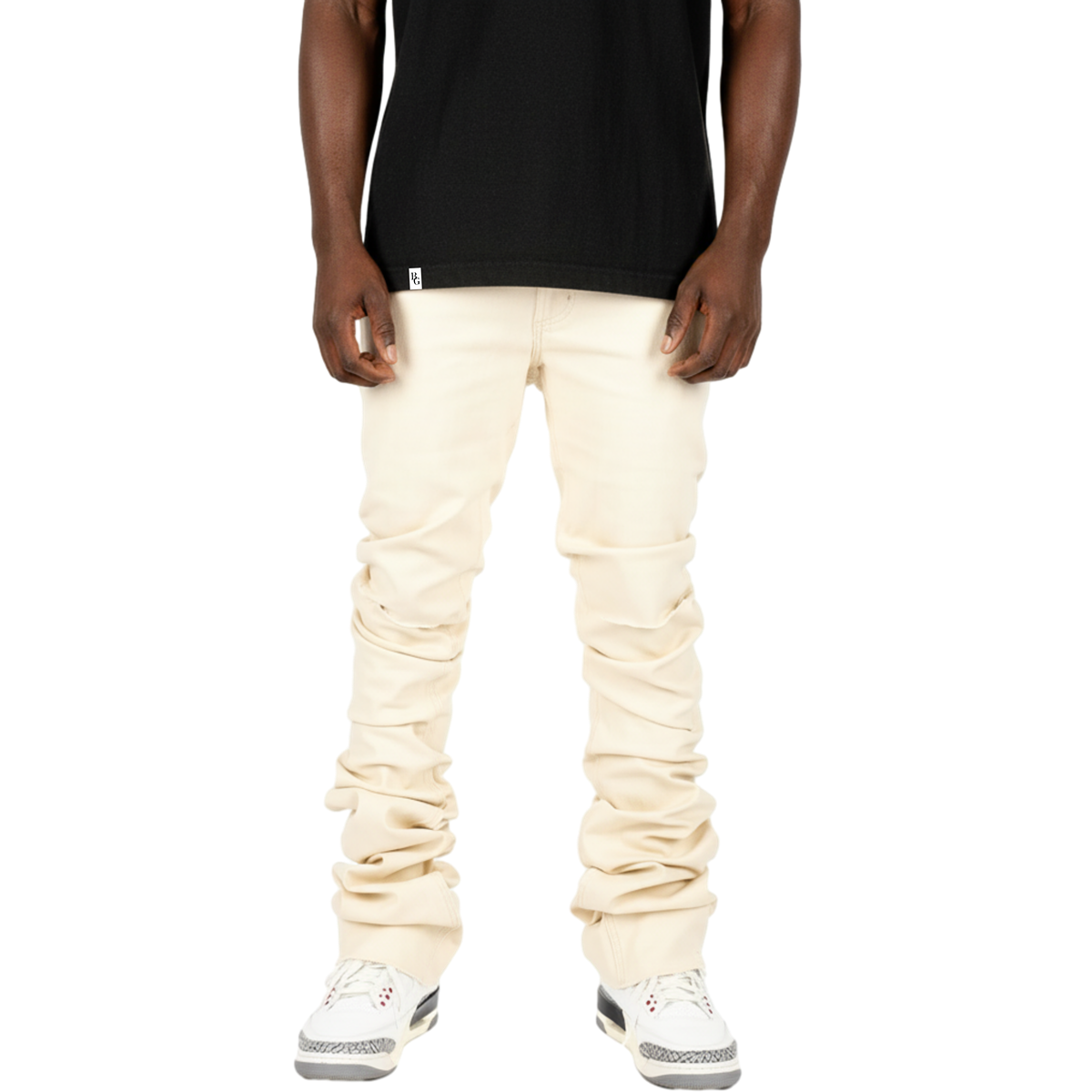 Stacked Skinny Flared Jeans