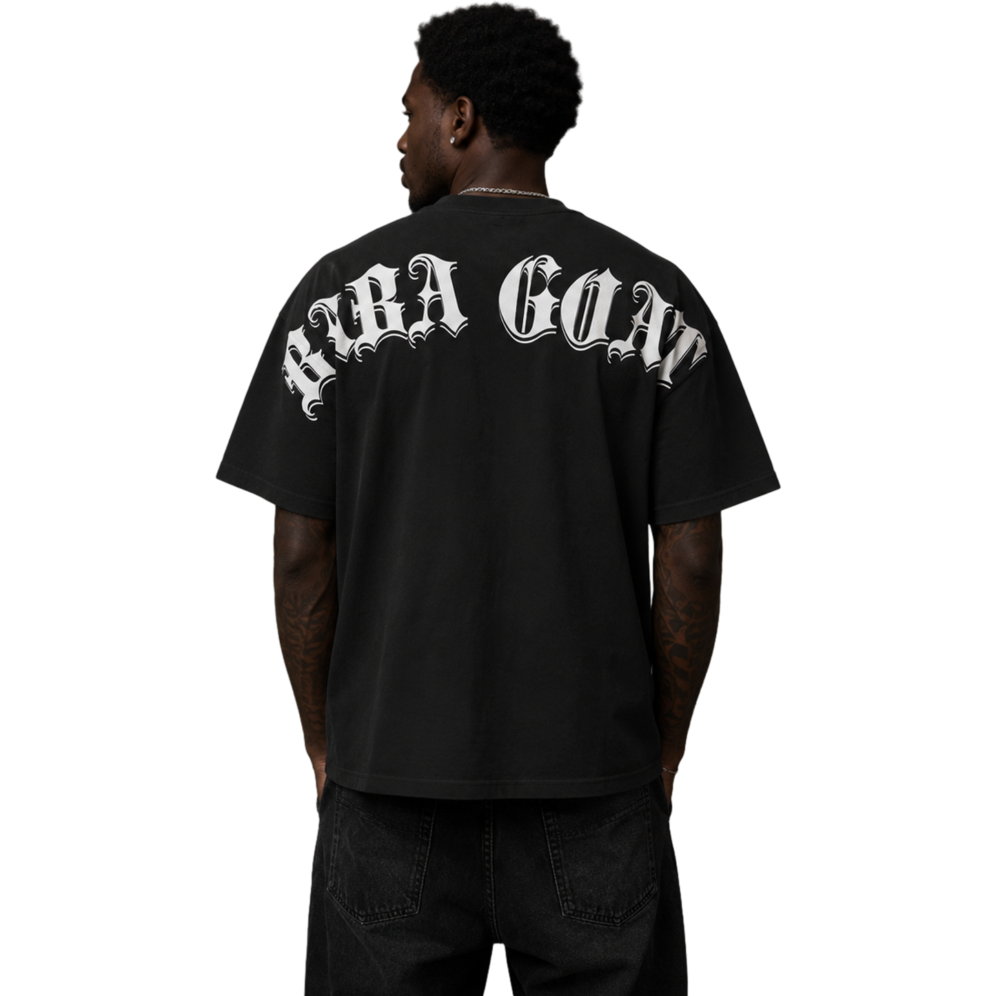 CURVED SHOULDER OVERSIZED T-Shirt