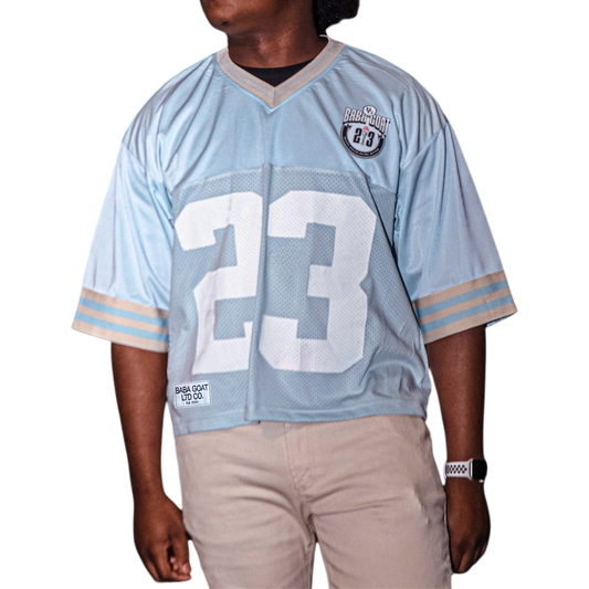 “23 Jersey” Cropped Oversized Jersey